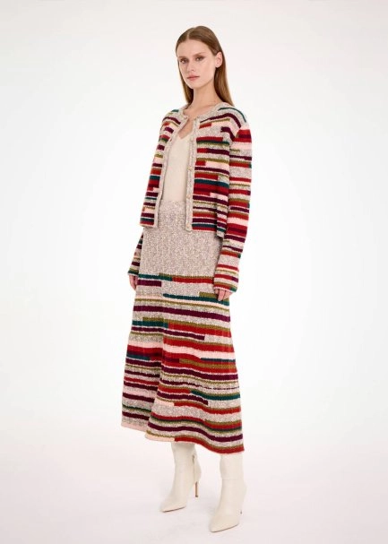 Renk Geçişli Triko Hırka - 6