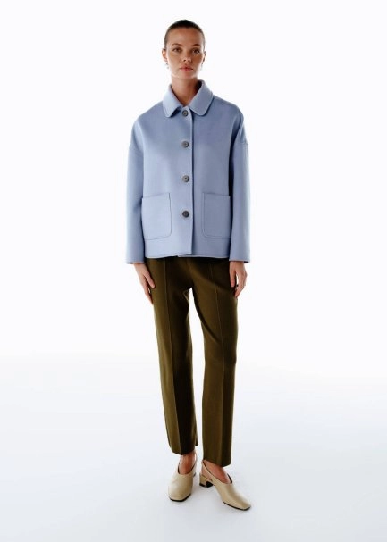 RETRO BLUE WOOL COAT - 3