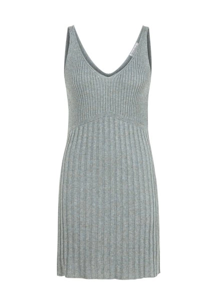RIBBED ICE MINI KNIT DRESS - 6