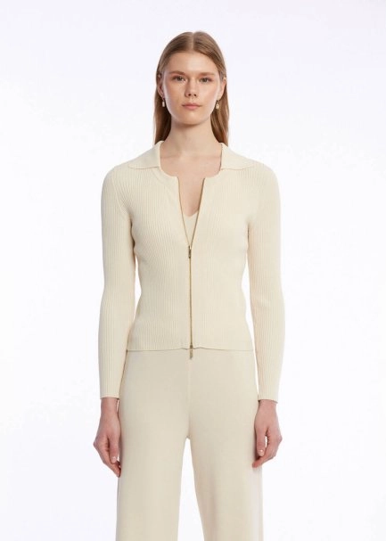 RIBBED SAND KNIT CARDIGAN - 3