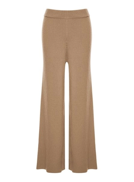Ribli Bej Lurex Triko Pantolon - 6