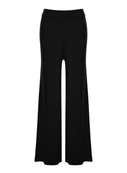 Ribli Siyah Lurex Triko Pantolon - 6