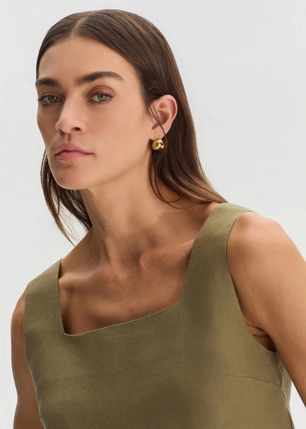 ROSEMARY LINEN CROP TOP - 4