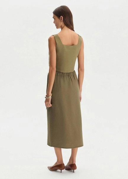 ROSEMARY LINEN CROP TOP - 5