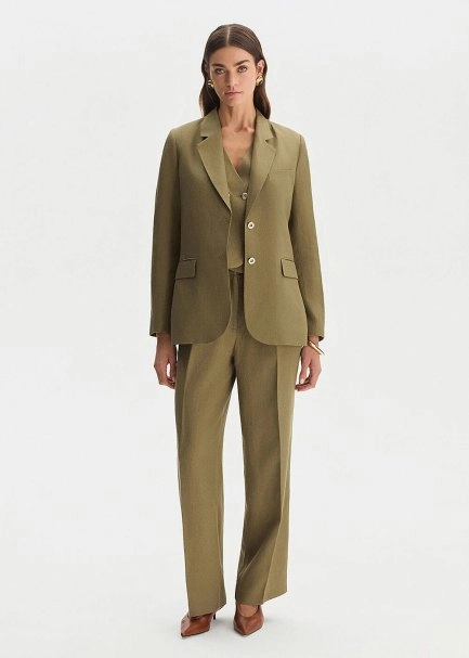 ROSEMARY LINEN PLEATED PANTS - 3