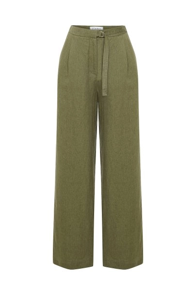 ROSEMARY LINEN PLEATED PANTS - 6