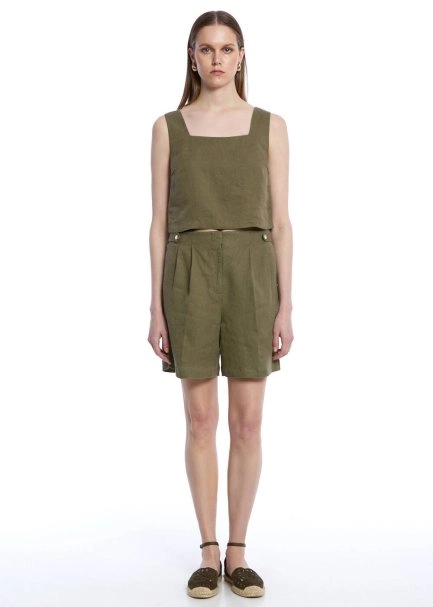 ROSEMARY LINEN SHORTS - 2