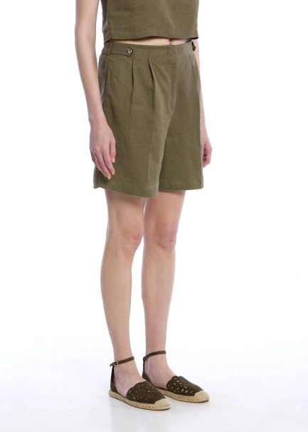 ROSEMARY LINEN SHORTS - 3