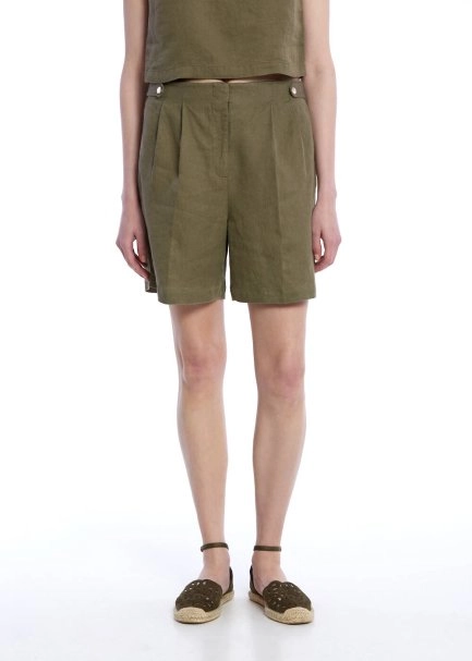 ROSEMARY LINEN SHORTS - 1