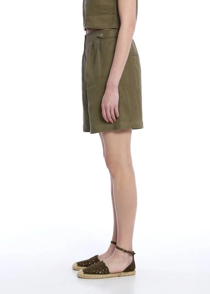 ROSEMARY LINEN SHORTS - 4