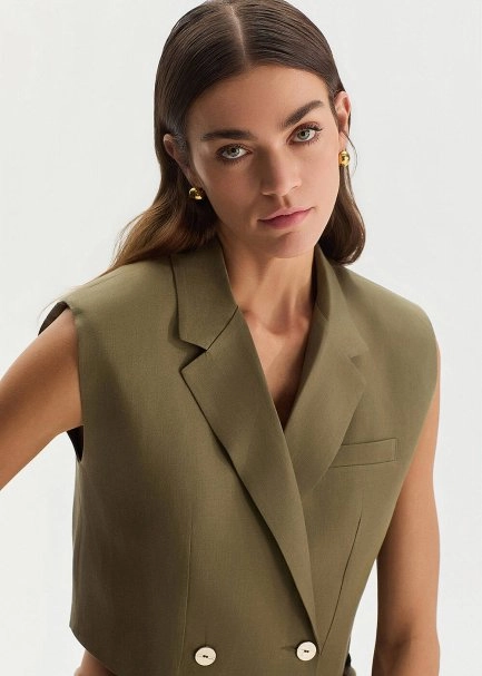 ROSEMARY LINEN VEST - 1