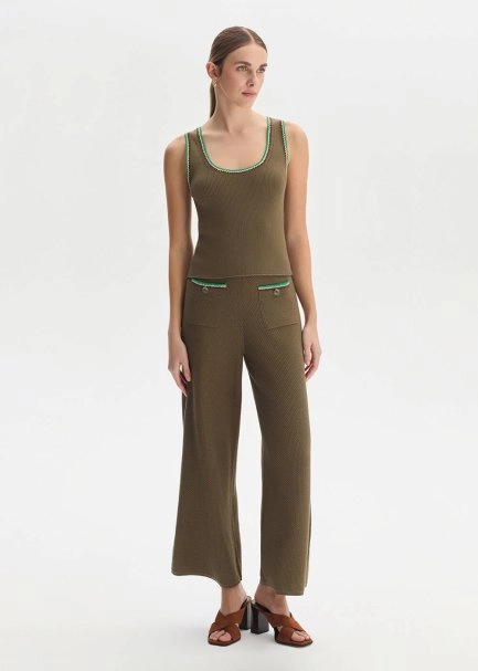 ROSEMARY ORGANIC MERSERISE COTTON KNIT PANTS - 2