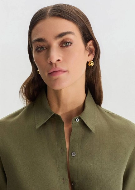 ROSEMARY REGULAR FIT LINEN SHIRT - 3