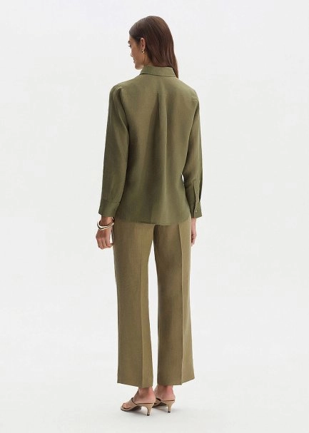 ROSEMARY REGULAR FIT LINEN SHIRT - 5