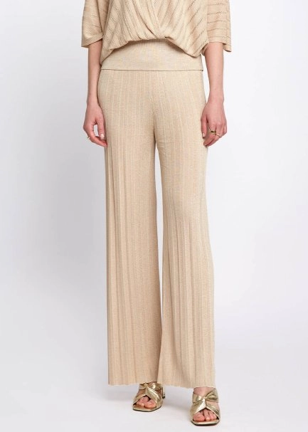 Sand Light Knit Pants - 1