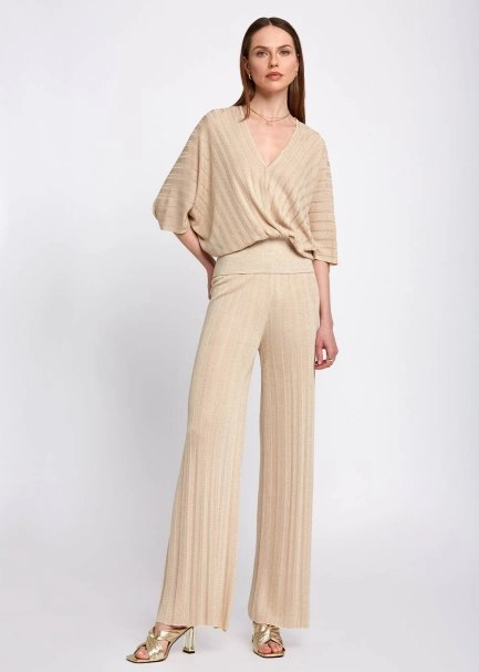 Sand Light Knit Pants - 2