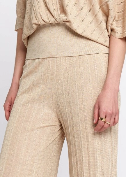 Sand Light Knit Pants - 7