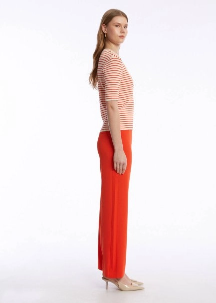 SAND LOBSTER STRIPED KNIT TOP - 4