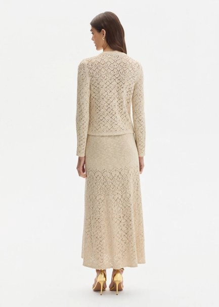 SHIMMERY SAND KNIT CARDIGAN - 5