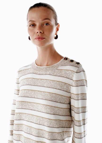 SHOULDER BUTTON DETAILED SWEATER - 4