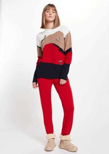 Skiman Patterned Extrafine Merino Yün Knit Sweater - 2