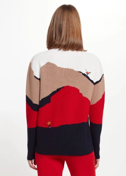 Skiman Patterned Extrafine Merino Yün Knit Sweater - 3