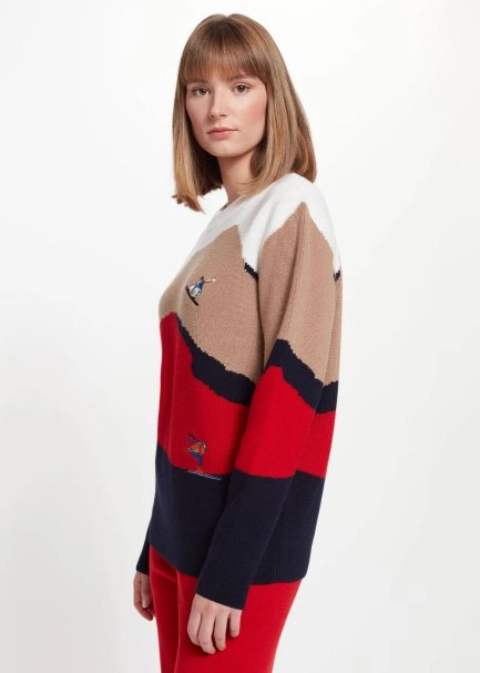 Skiman Patterned Extrafine Merino Yün Knit Sweater - 4