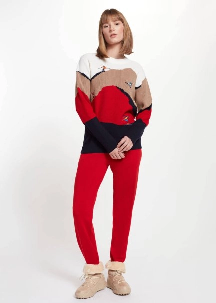 Skiman Patterned Extrafine Merino Yün Knit Sweater - 5