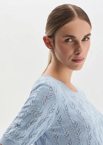 SKY ORGANIC COTTON KNIT TOP - 4