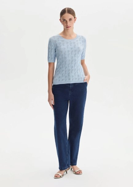 SKY ORGANIC COTTON KNIT TOP - 2