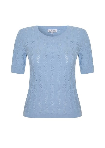 SKY ORGANIC COTTON KNIT TOP - 6