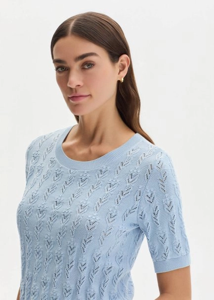 SKY ORGANIC COTTON KNIT TOP - 3