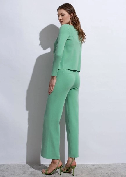 Slim Fıit Apple Mint Knıt Cardıgan - 6