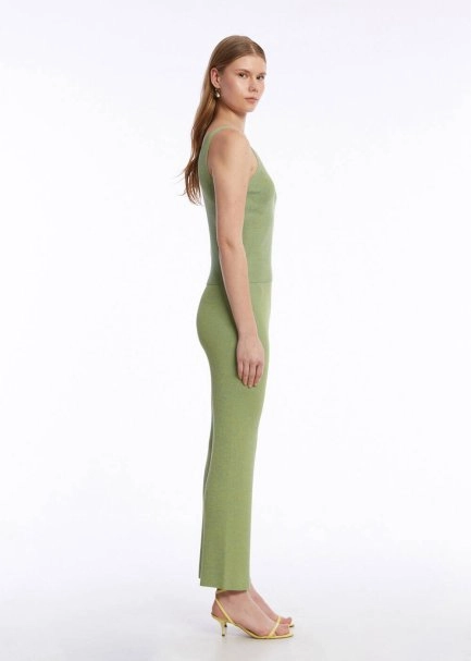 SLIM FIT PISTACHIO KNIT TOP - 4