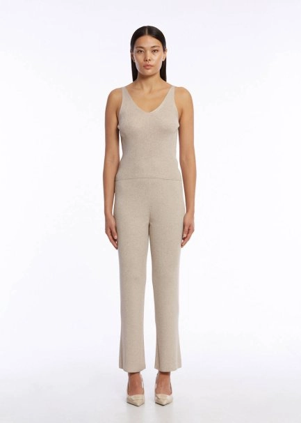 SLIM FIT SAND KNIT TOP - 2