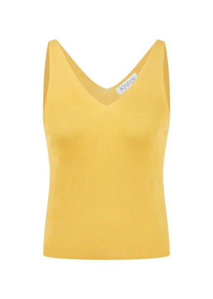 SLIM FIT SUNFLOWER KNIT TOP - 6
