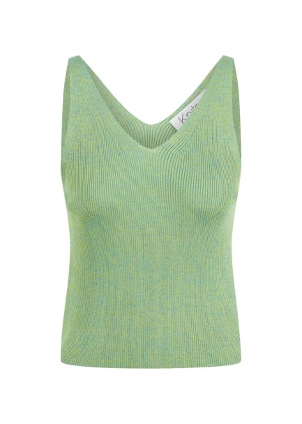 Slım Fıt Yeşil Triko Üst - 6