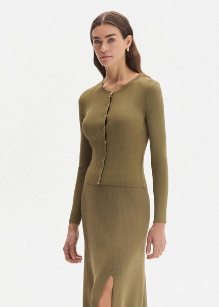 Slıt Detaıled Anıs Knıt Skırt - 3