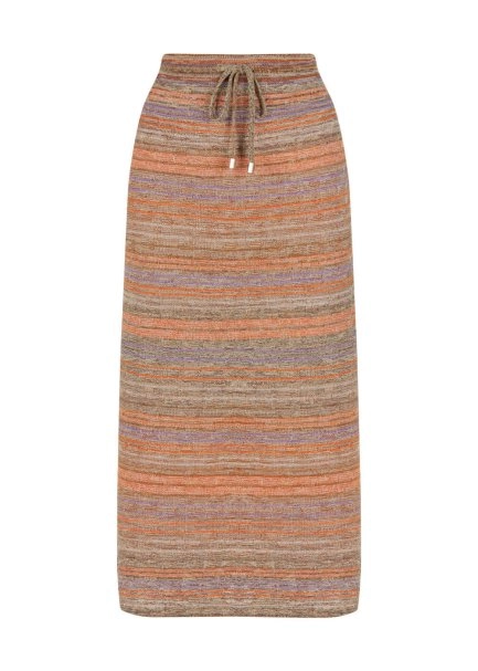 Slıt Detaıled Terracotta Knıt Skırt - 6