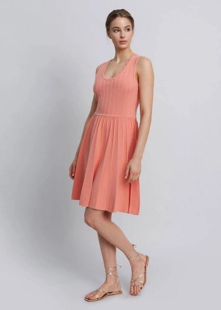 Somon RENGİ Kolsuz Triko Elbise - 6