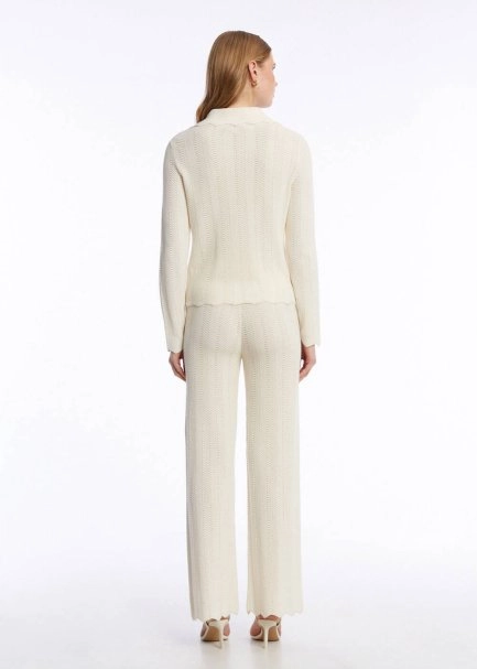 SPECIAL DESIGN JEWEL BUTTONED KNIT CARDIGAN - 5