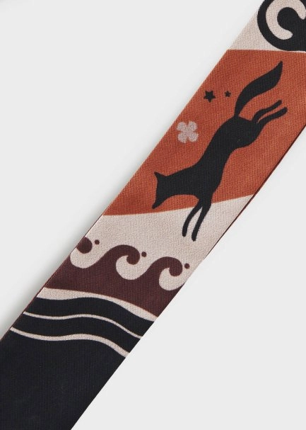 SPECIAL PRODUCTION PHERAHS LOGOED PURE SILK SCARF - 2