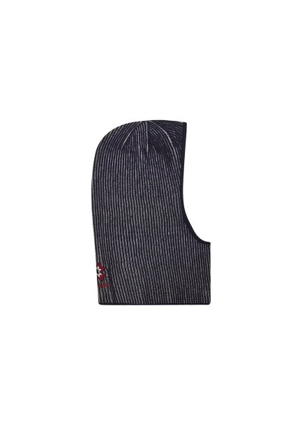 STAR EMBROIDERIED NAVY ECRU MERINO WOOL BALACLAVA - 6