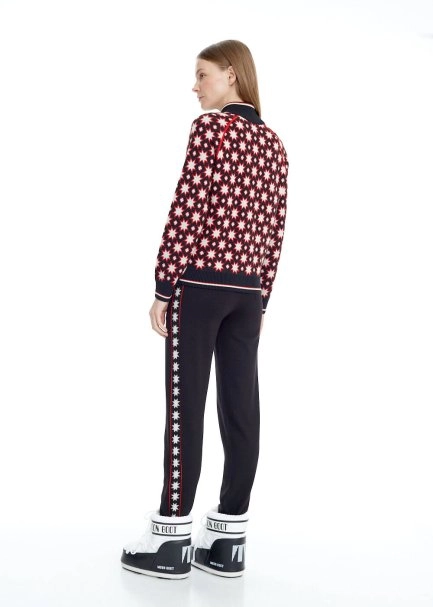 STAR PATTERNED EXTRAFINE MERINO WOOL CARDIGAN - 5