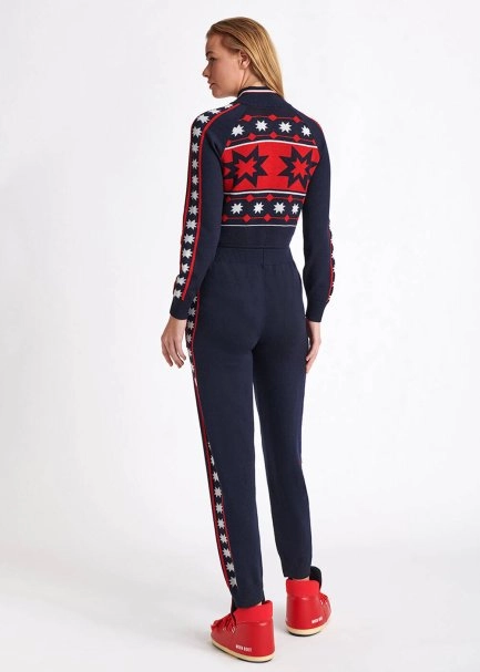 STAR PATTERNED MERINO WOOL JUMPSUIT - 4