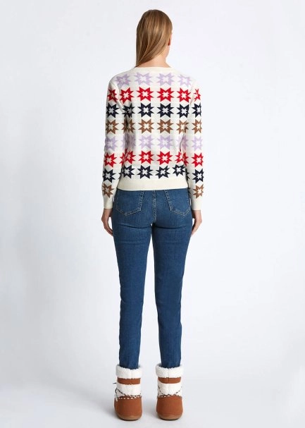 STAR PATTERNED MERINO WOOL SWEATER - 5