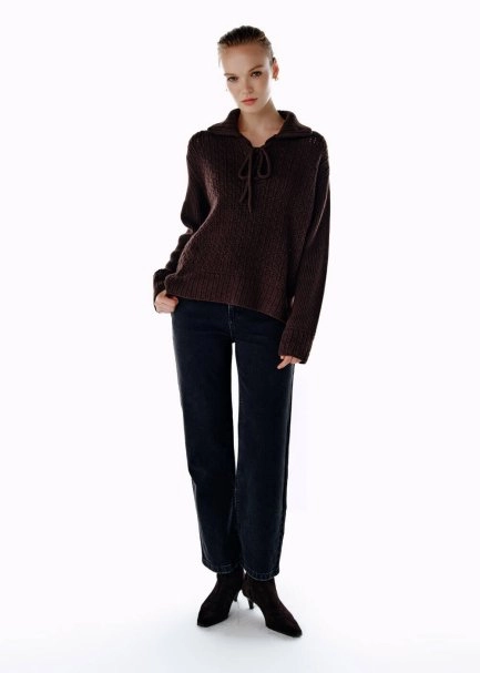 STRAIGHT LEG DENIM PANTS CHARCOAL - 4