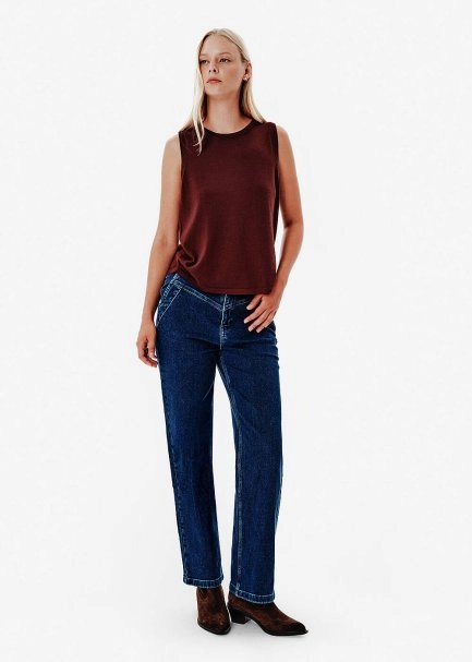 Straıght Leg Mavi Denim Pantolon - 4