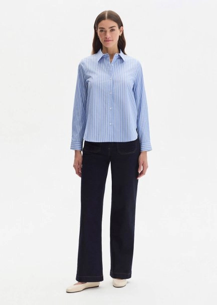 STRIPE BLUE REGULAR FIT SHIRT - 2