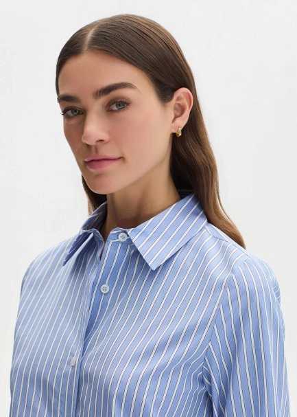 STRIPE BLUE REGULAR FIT SHIRT - 3